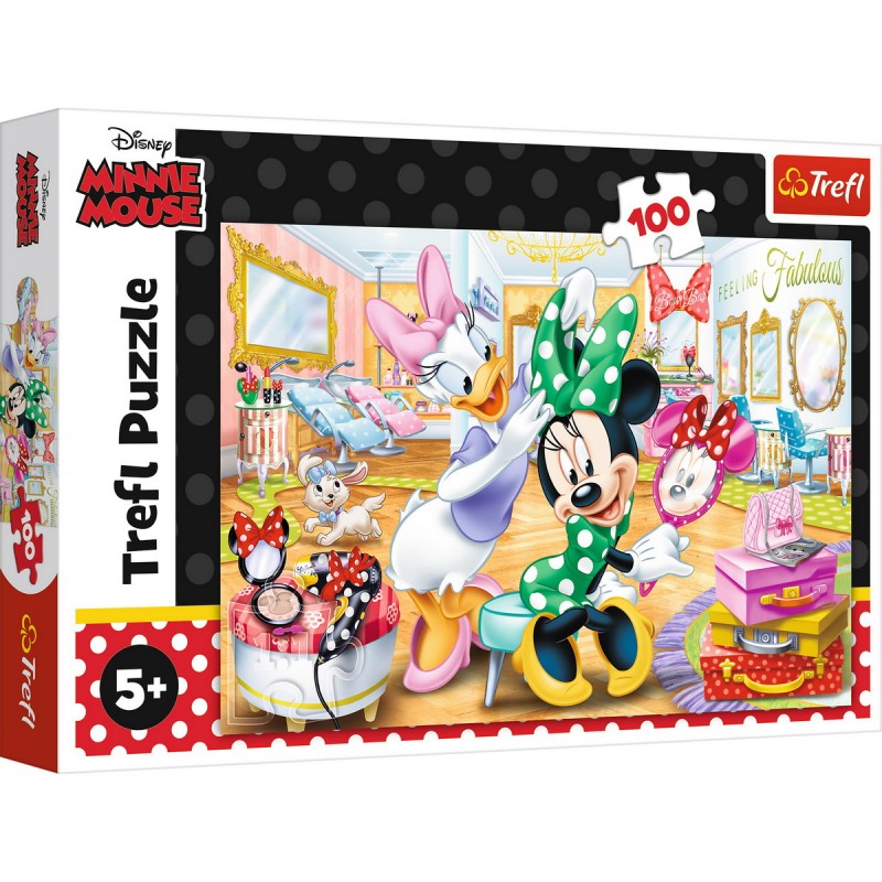 Puzzle Trefl Disney Minnie Mouse, 410 x 275 mm, 5 ani+, 100 de piese shopu.ro