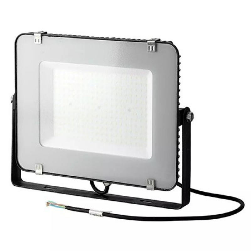 Reflector cu LED, 150 W, 18000 lm, 6400 K, cip Samsung, aluminiu, lumina alb rece, Negru General imagine noua 2022