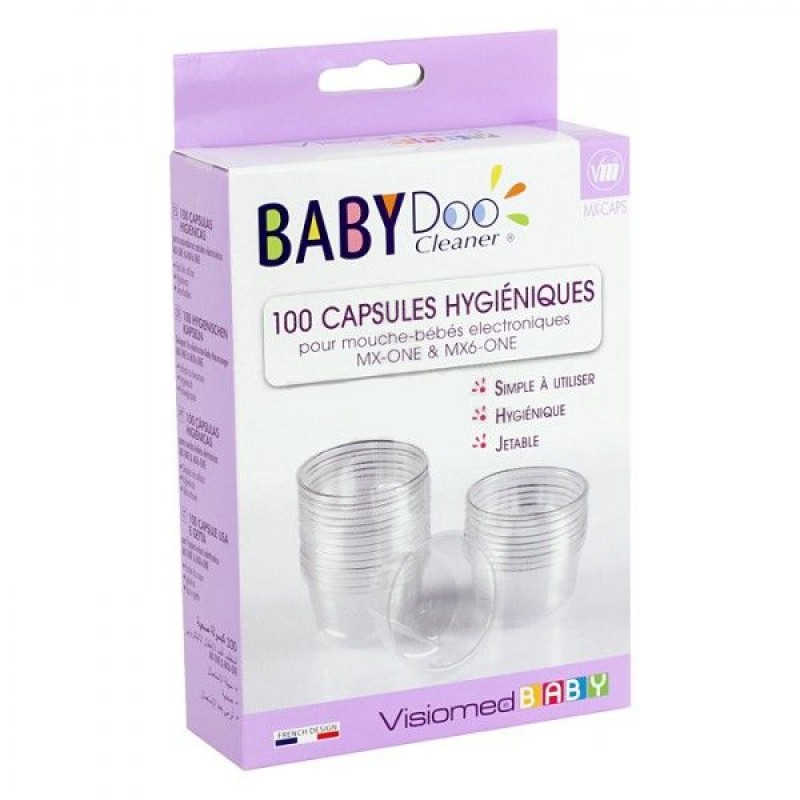 Set 100 rezerve igienice pentru aspirator nazal BabyDoo MX Visiomed