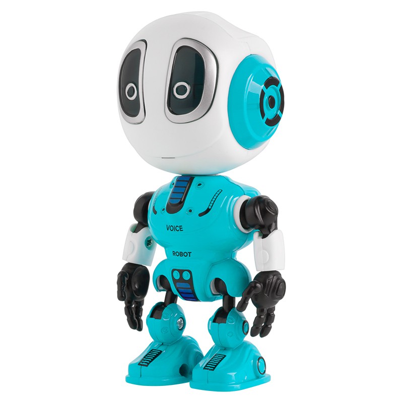 Robot de jucarie Rebel Voice, 3 x LR44, microfon incorporat, Albastru Rebel