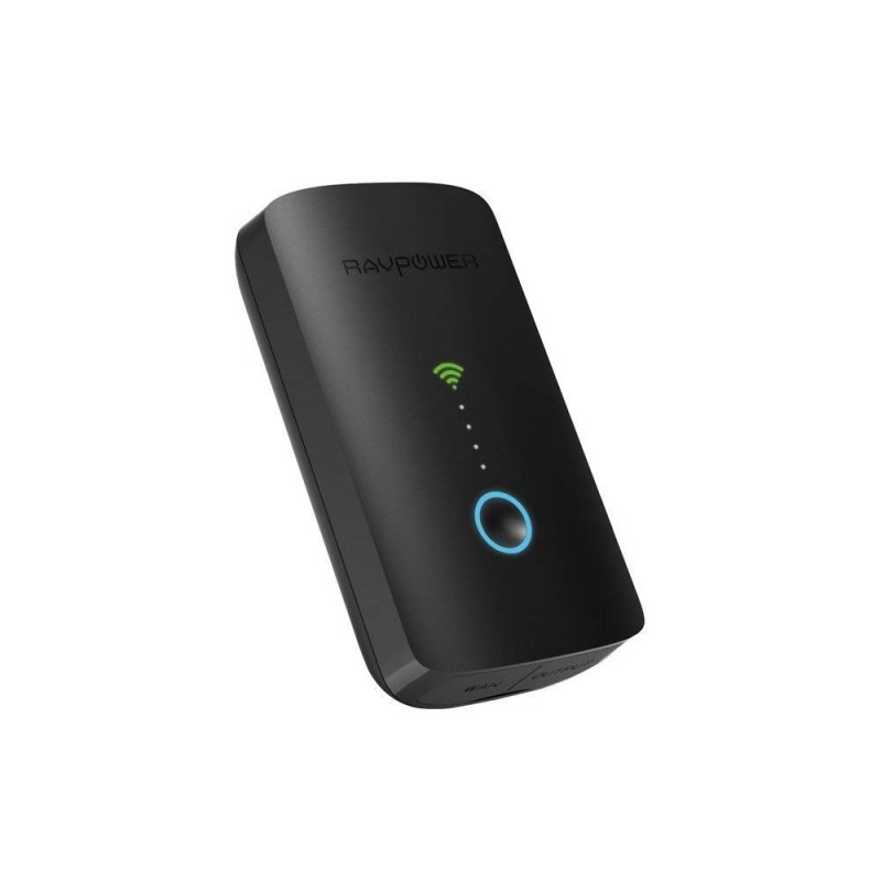 Router Wireless portabil Filehub RavPower, cititor carduri, 6000 mAh, functie baterie externa