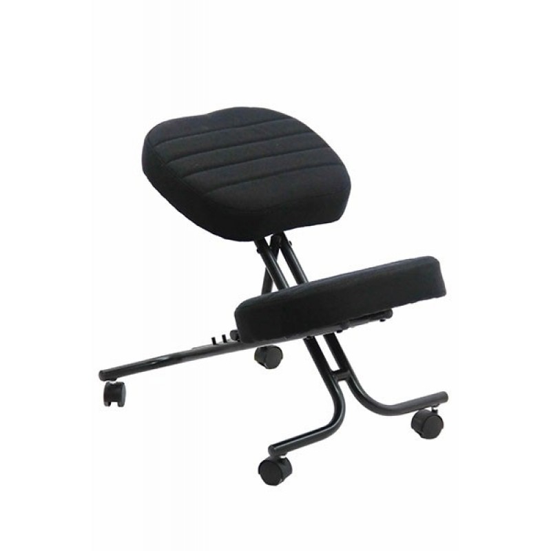 Scaun ergonomic Kneeling Chair, inaltime 60 cm, suporta maxim 100 kg, negru General imagine noua 2022