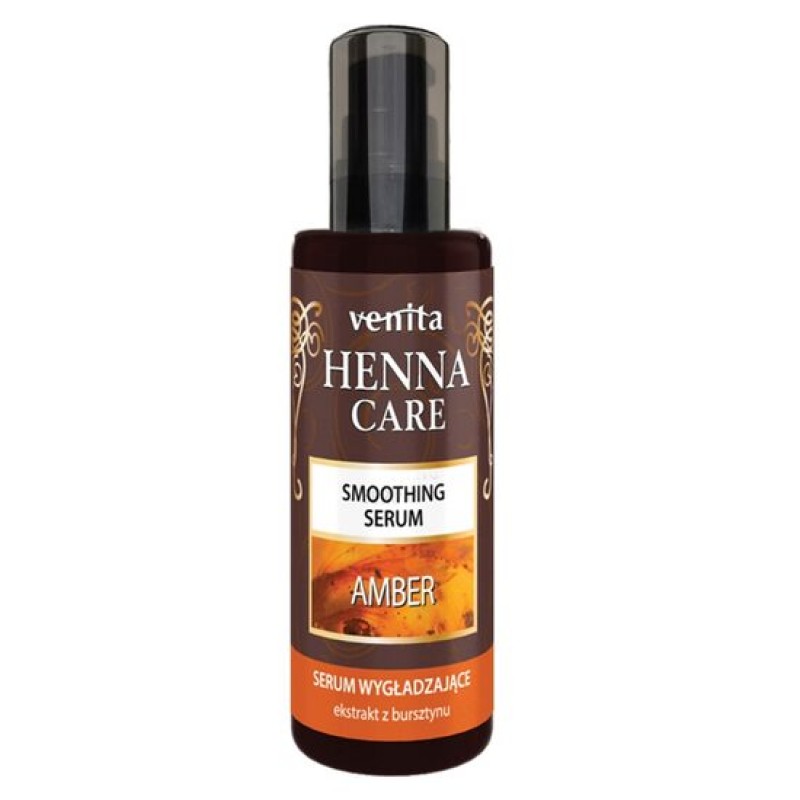 Ser pentru par fortifiant Henna Care Venita, 50 ml, efect de netezire, extract chihlimbar shopu.ro