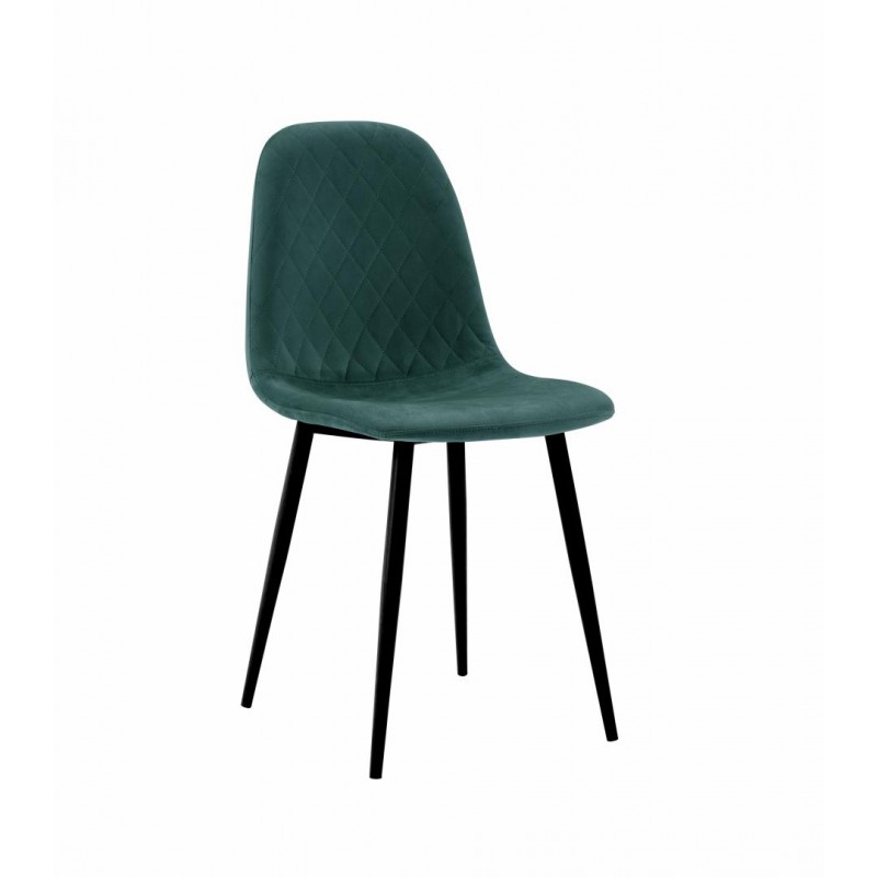 Poza Set scaune living Heinner, 46 x 48 x 87 cm, catifea, 2 bucati, Verde