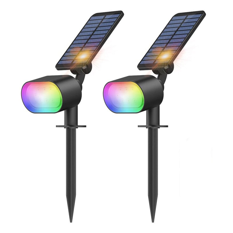 Set 2 lampi solare Novostella RGB Inteligente, Bluetooth, Control Aplicatie, sincronizare muzica Novostela imagine noua 2022
