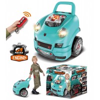 Set Reparatie Motor Auto Mecanic, Sunete, Lumini, Telecomanda, Claxon, Schimbator viteze, 61 piese Set Reparatie Motor Auto Mecanic, Sunete, Lumini, Telecomanda, Claxon, Schimbator viteze, 61 piese