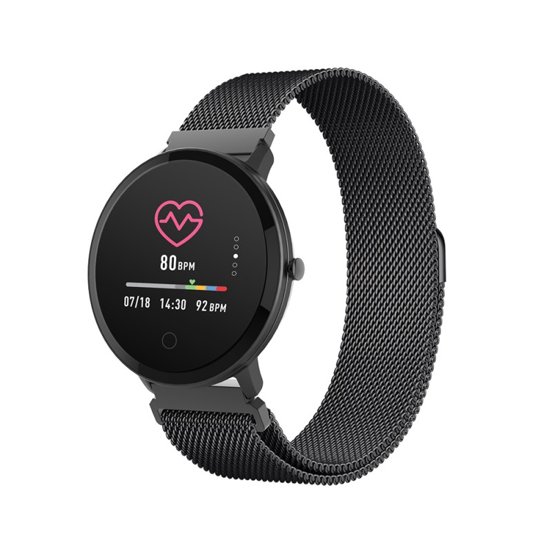 Ceas Smartwatch Forever Smart ForeVive, Bluetooth 4.2, 180 mAh, Negru 2021 shopu.ro