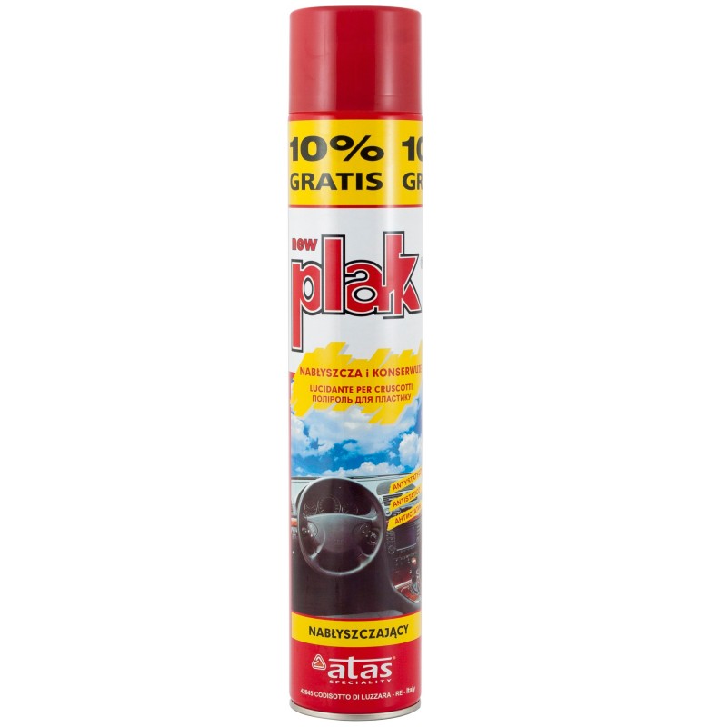 Spray siliconic pentru curatarea bordului Atas Plak, 750 ml, aroma fructul pasiunii Plak
