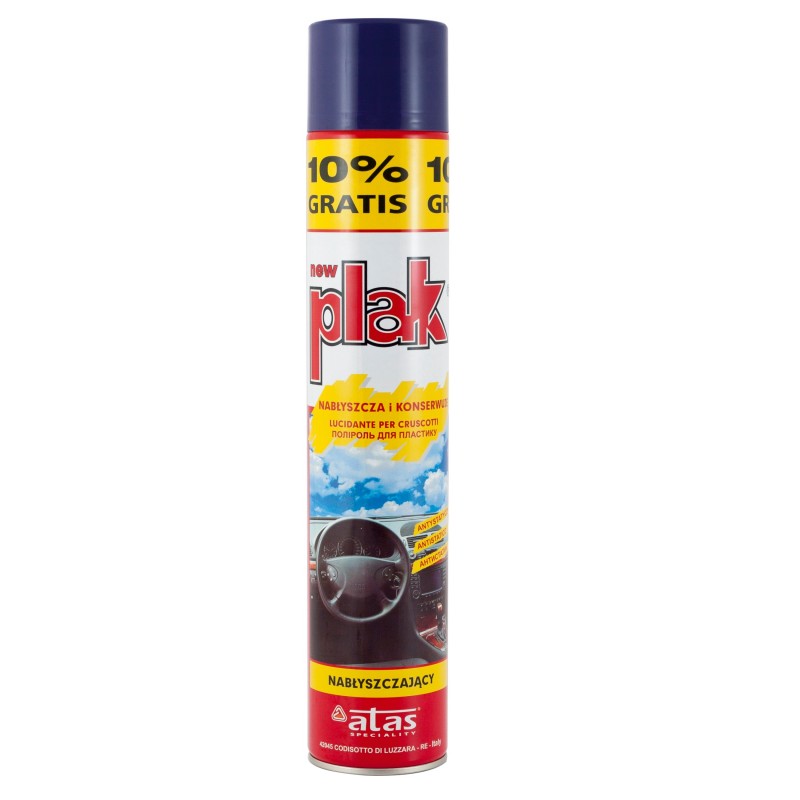 Spray siliconic pentru curatarea bordului Atas Plak, 750 ml, aroma struguri Plak