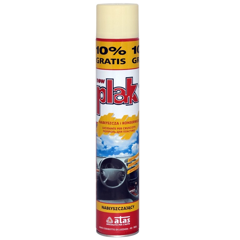 Spray siliconic pentru curatarea bordului Atas Plak, 750 ml, aroma vanilie Plak