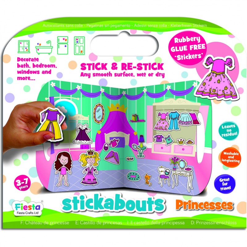 Stickere Printese Stickabouts Fiesta Crafts, 44 x 25 cm, 3 ani+ Fiesta Crafts