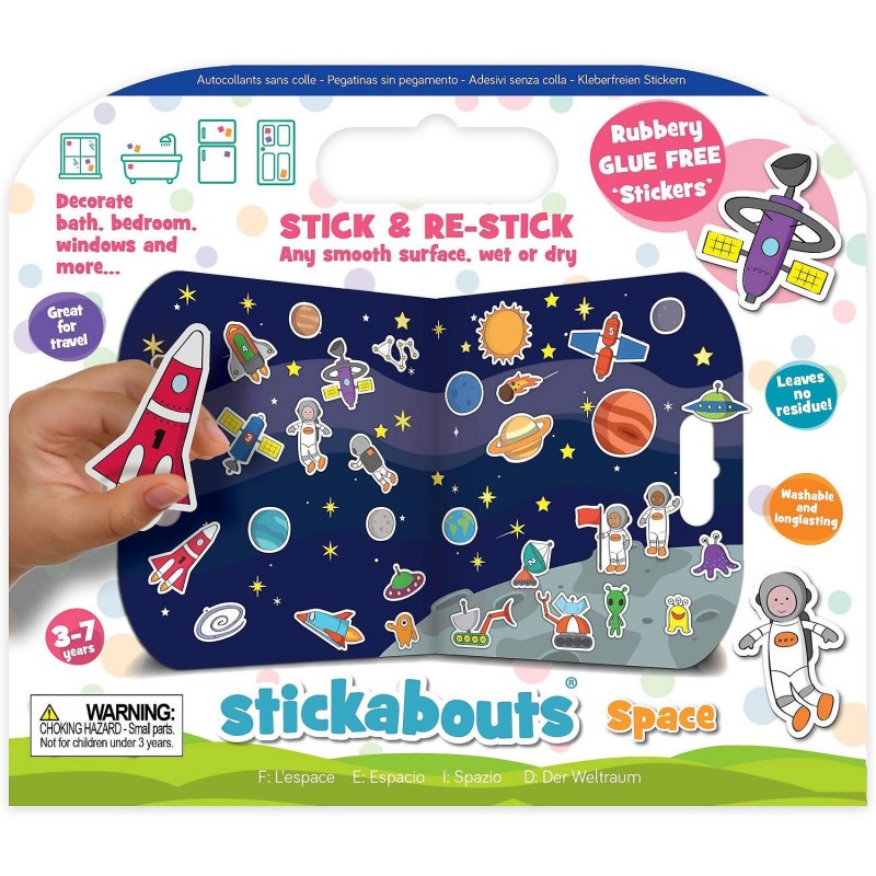 Stickere Spatiu Stickabouts Fiesta Crafts, 44 x 25 cm, 3 ani+ Fiesta Crafts