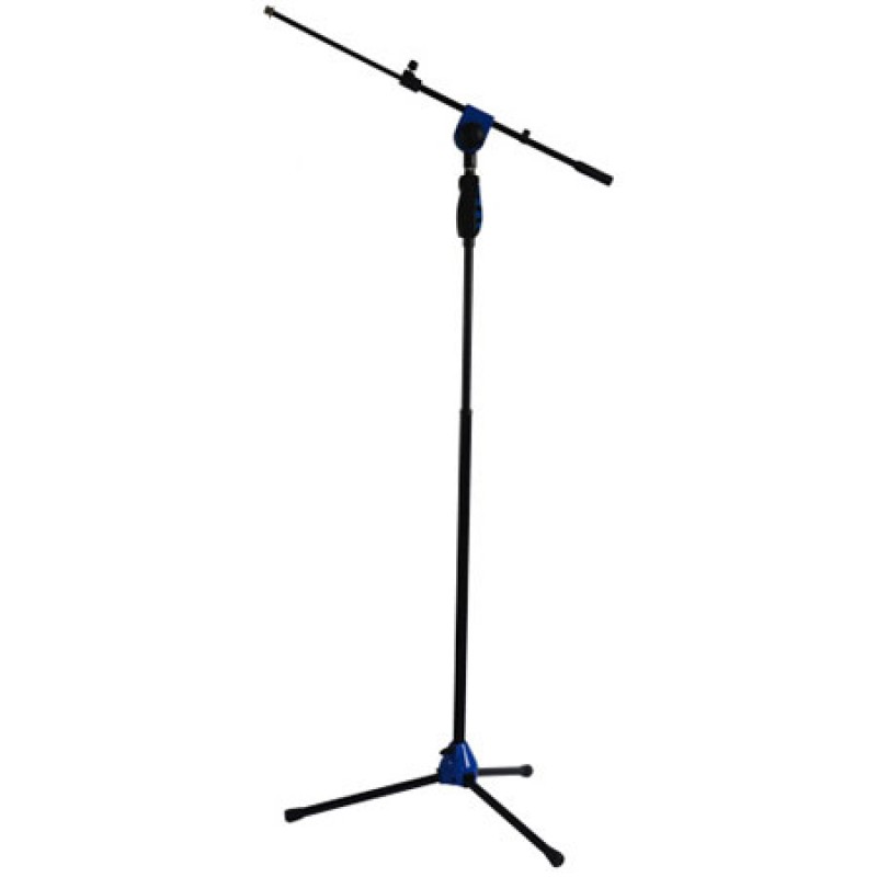 Suport de microfon SM006BL, reglabil, telescopic, 115-170 cm, albastru