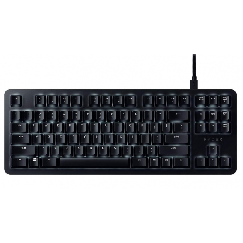 Tastatura Gaming Razer BlackWidow Lite, Wired, USB, Mecanica, Switch Orange Silent, Iluminata, Polling 1000 Hz, Black