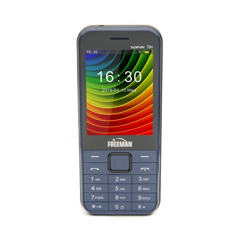 Telefon mobil Speak T301 Freeman, 2.8 inch, 32 MB, TFT, 1000 mAh, dual Sim, camera, bluetooth, Albastru 2021 shopu.ro