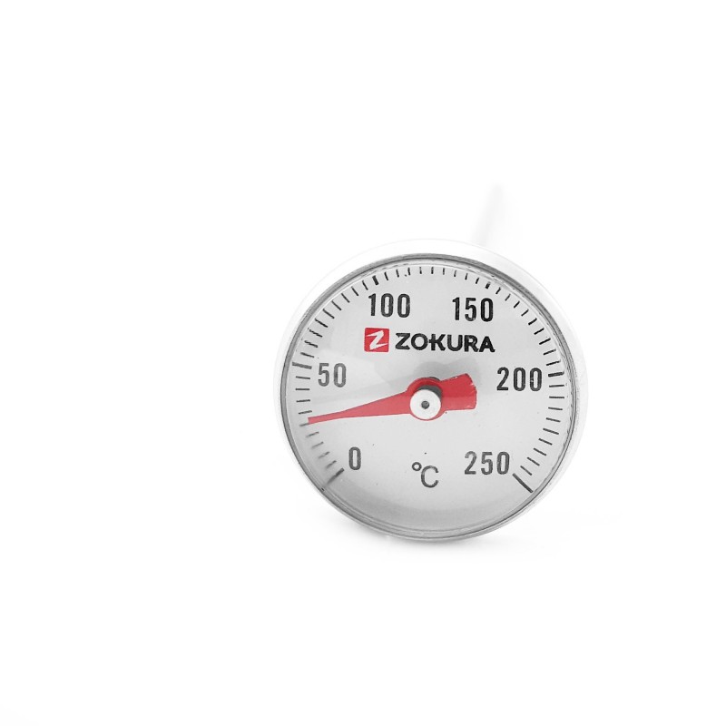 Termometru bucatarie Zokura, 250°C, 13 cm, clema prindere, inox