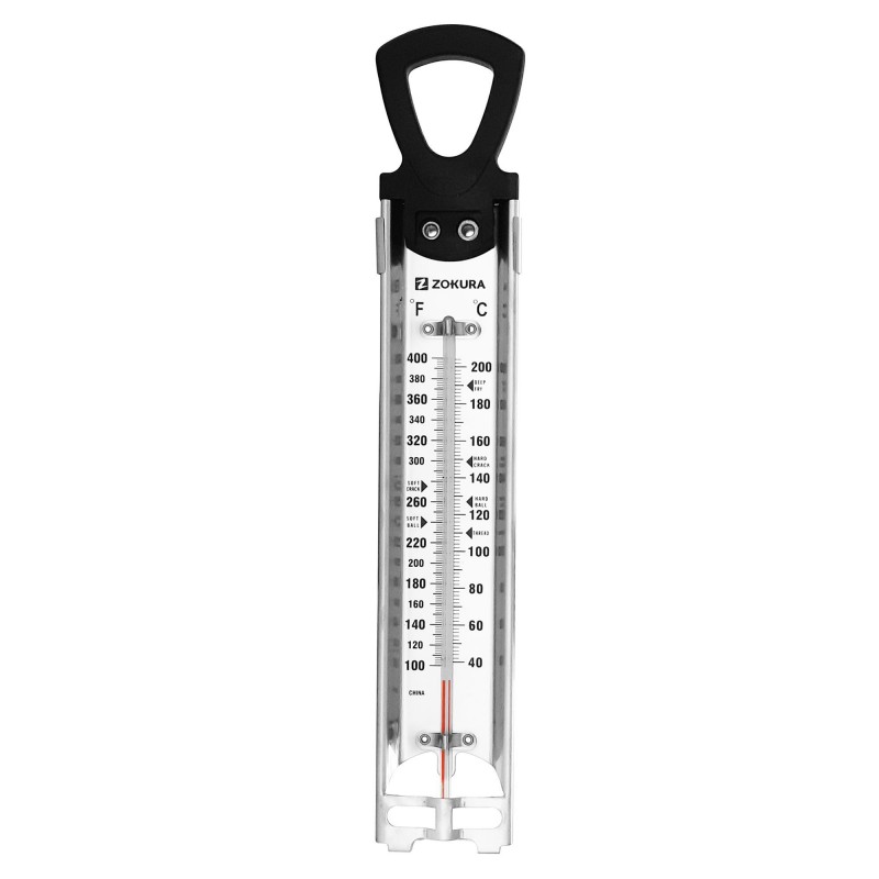 Termometru pentru lichide Zokura, 5.3 x 2.3 x 30 cm, 200 grade C, clema fixare shopu.ro