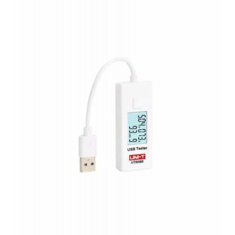 Tester USB UNI-T, ecran LCD, stocare date, cablu 10 cm, 3 – 9V, Alb shopu imagine noua