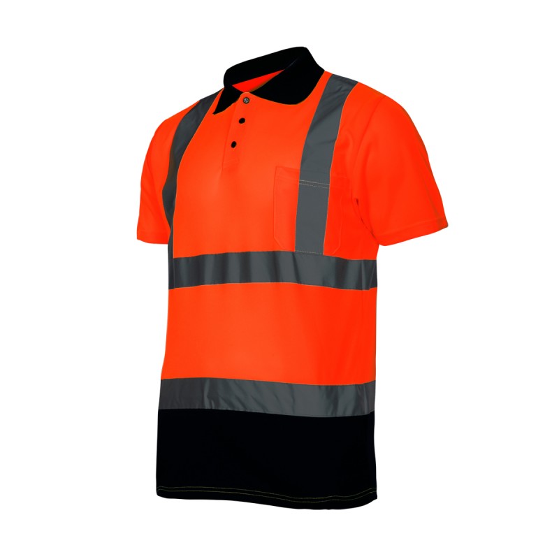 Tricou reflectorizant polo Lahti Pro, marimea S, portocaliu LAHTI.PRO imagine noua