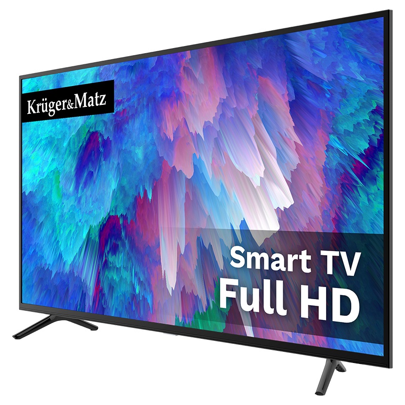 Televizor smart Kruger Matz, 40 inch, 102 cm, 1920 x 1080 px, D-LED, Full HD, Negru