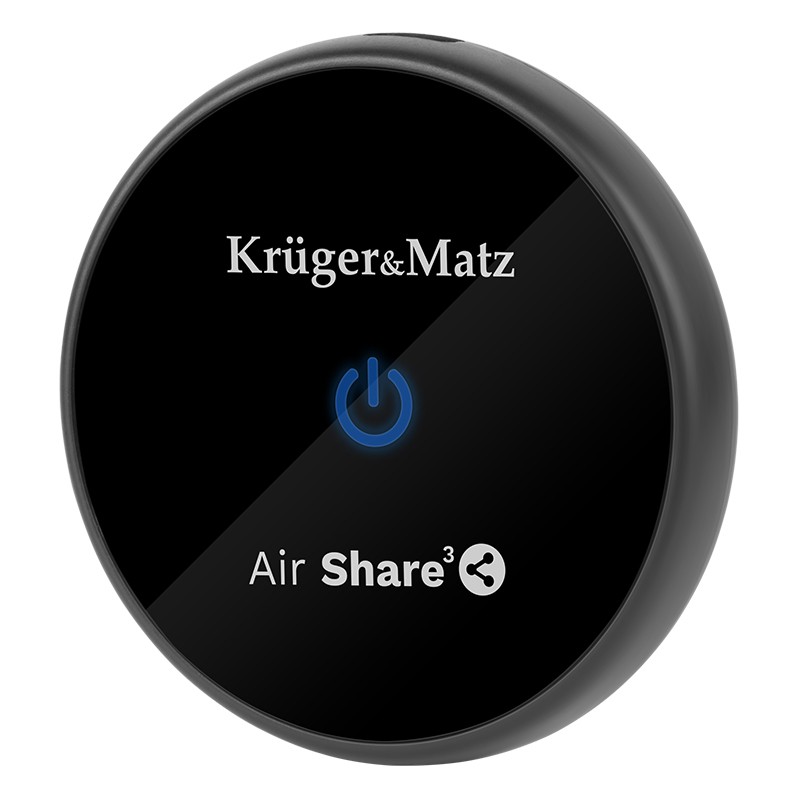 Wireless Dongle Air Share3 Kruger & Matz, 65 x 65 x 13 mm, HDMI, USB-C, raza actiune 8 m